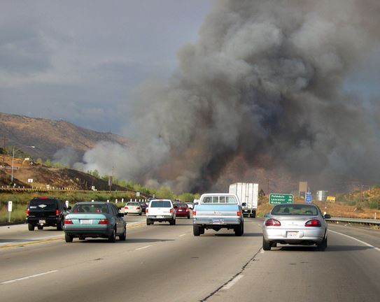 Major Fire Snarls Traffic