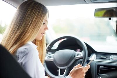 Texting while driving in Kern County